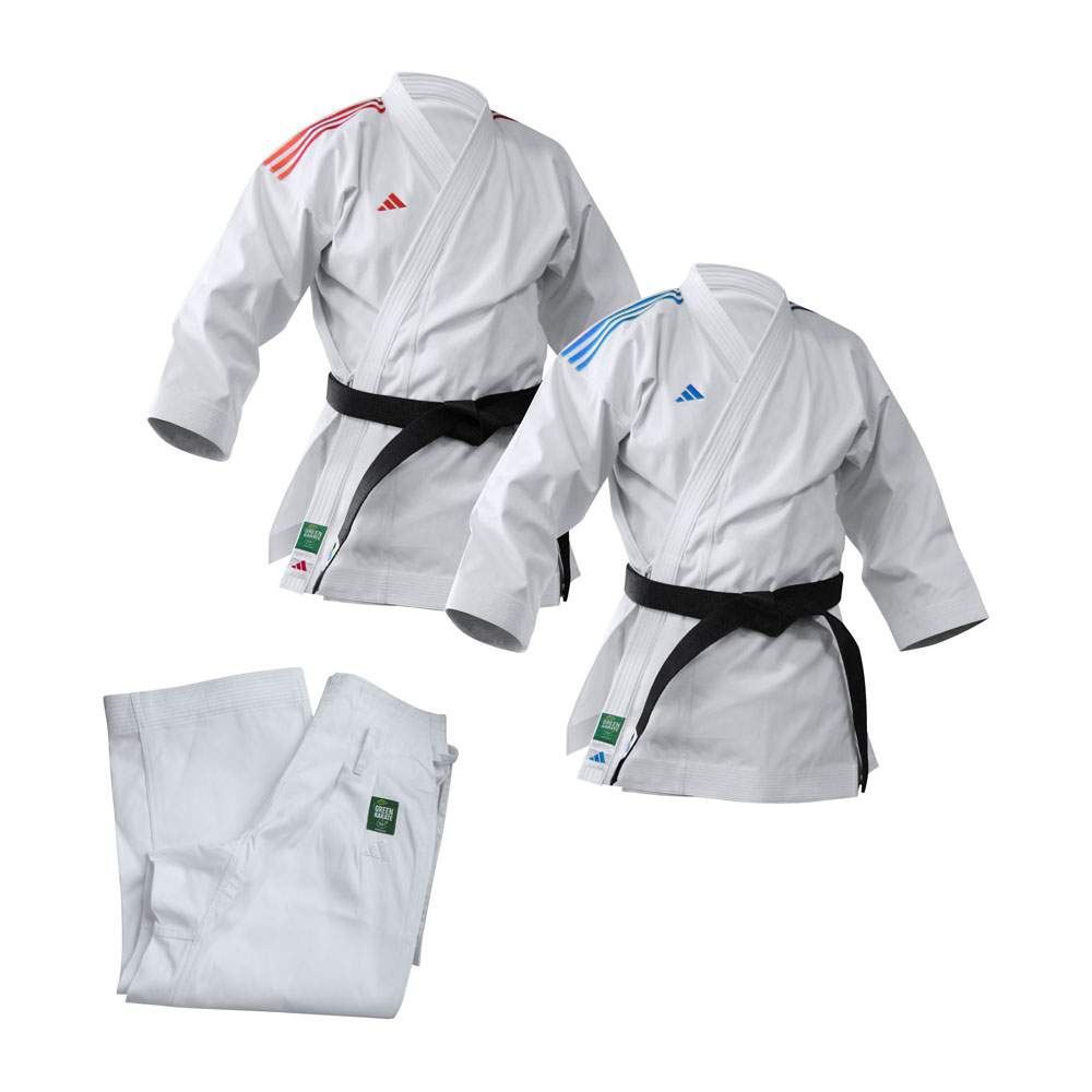 Picture of adidas set 2+1 of karate kata uniforms Shori