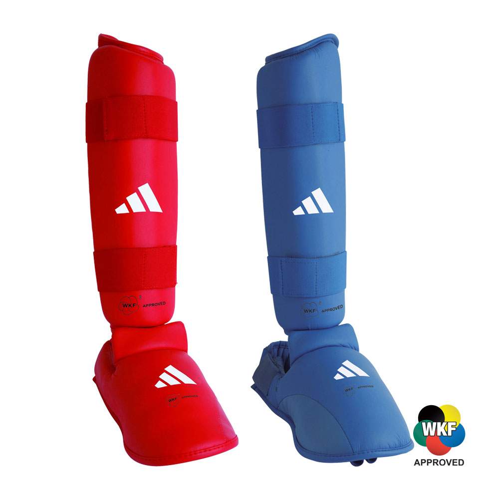Picture of adidas WKF karate shin and foot protectors  - Okinawa