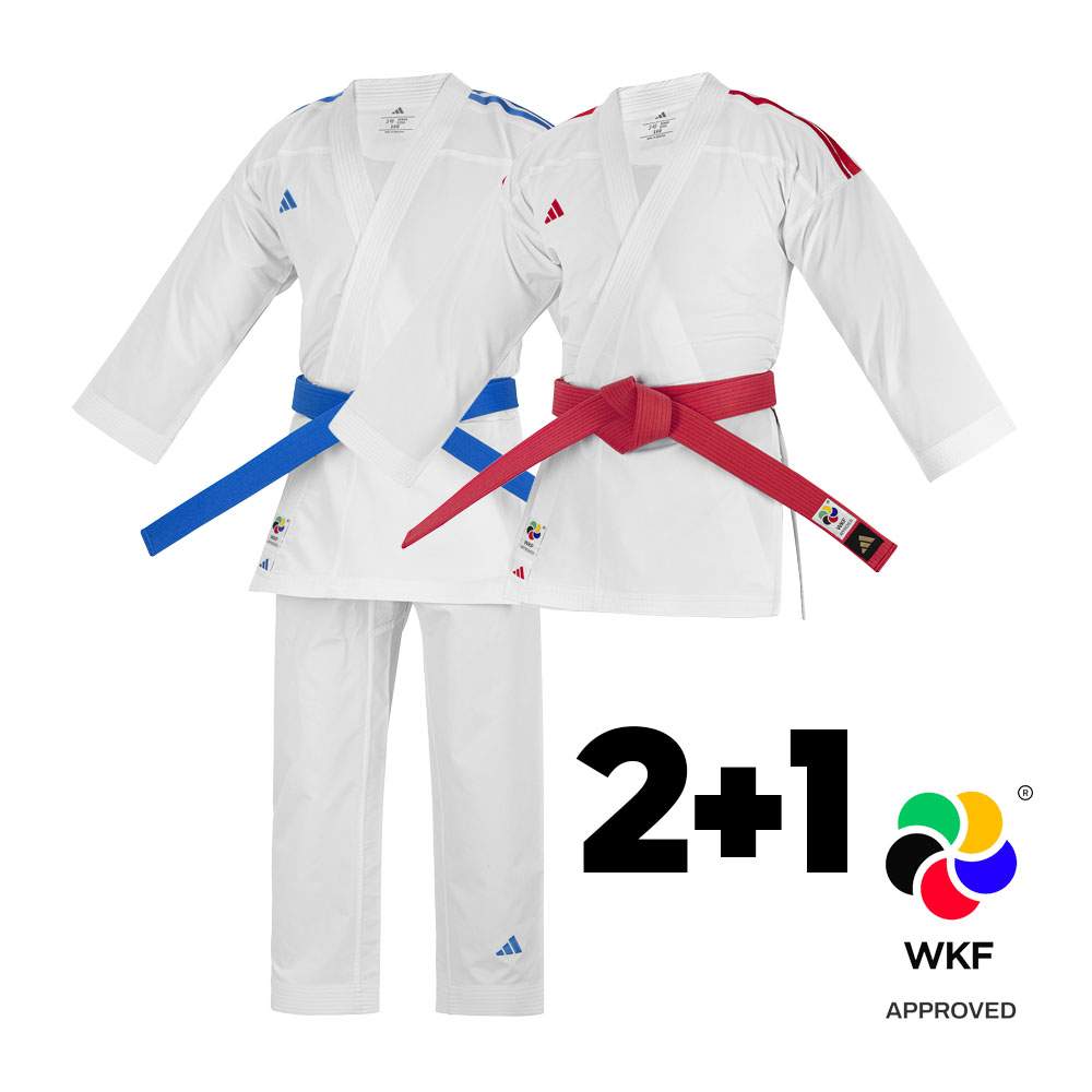 Picture of adidas 2+1 Senko WKF karate uniform set